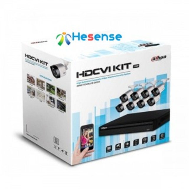 HAC-KIT001 - Kit 4 canali HDCVI con 2 IR camera + HDD 1TB Dahua Technology