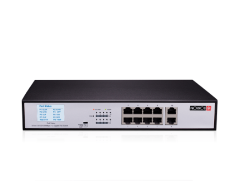 8 PoE Port 10/100/1000Mbps + 2 Port Switch Provision ISR