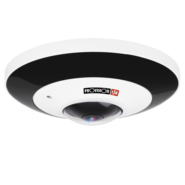 IR Vandal-Proof Fish Eye 6MP IP PoE Camera Provision ISR