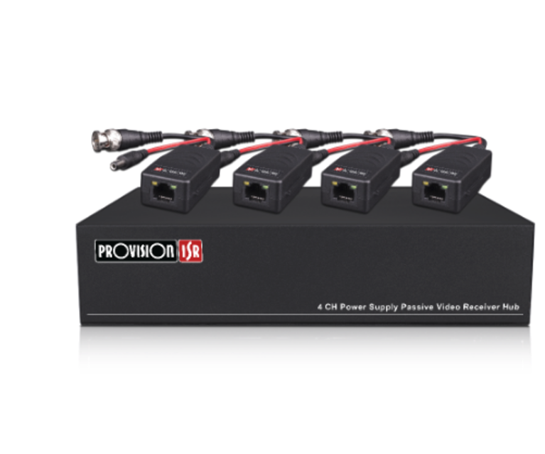 4CH HD Video + High Power Passive Balun • 5MP 4 In 1 support Provision ISR